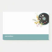 Vinyl Record, floral, Oldies Rustic, damesmuziek Post-it® Notes (Voorkant)