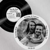 Vinyl Record Foto Save the Date Soft Grey