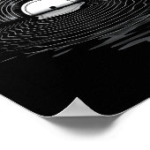 Vinyl Record Full Moon Retro  Vinyl Record Poster (Hoek)