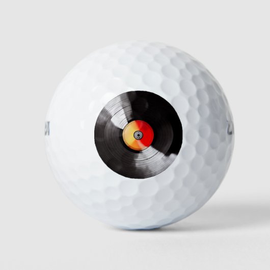 Vinyl Record Golf Ballen (Voorkant)