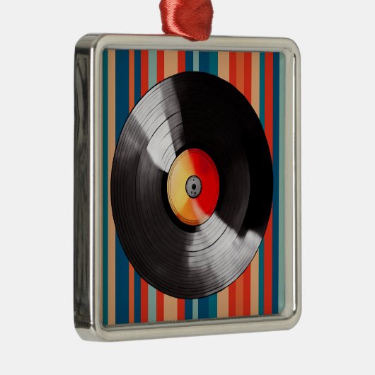 Vinyl Record Kerst Ornament (Rechts)