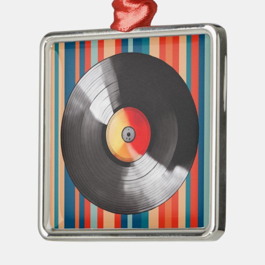 Vinyl Record Kerst Ornament (Links)