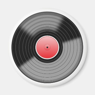 Vinyl Record L.P. Retro Magnet