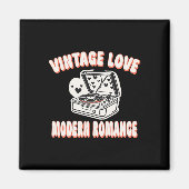 Vinyl Record Lover Valentijn  Love Modern R Magneet (Voorkant)