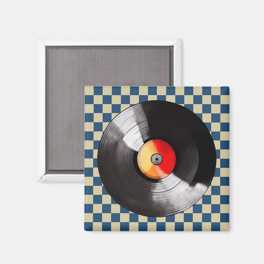 Vinyl Record Magneet (Voorkant / Achterkant)