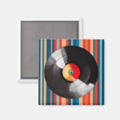 Vinyl Record Magneet (Voorkant / Achterkant)