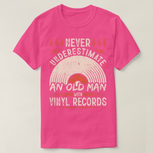 Vinyl Record Mannen Vinyl T-shirt (Design voorkant)
