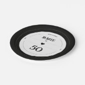 Vinyl Record Mijlpaal Birthday Papieren Bordje (Gekanteld)