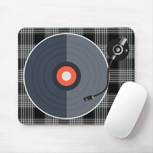 Vinyl Record Mousepad Muismat (Met muis)