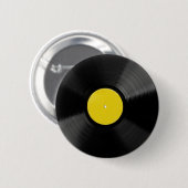 Vinyl Record Muziek Klok Ronde Button 5,7 Cm (Voorkant /achterkant)