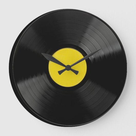Vinyl Record muziekklok Grote Klok (Voorkant)