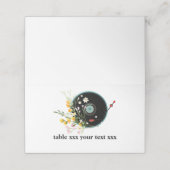 Vinyl Record, Oldies Rustic, bloemen Plaatskaartje (Buitenkant ongevouwen)