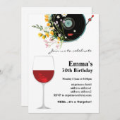 Vinyl Record, Oldies Rustic-muziek, bloemen, volwa Kaart (Voorkant / Achterkant)