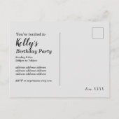 Vinyl Record, Oldies Rustic-muziek, bloemen, volwa Uitnodiging Briefkaart (Achterkant)