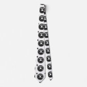 Vinyl Record Platenspeler zwart-wit Stropdas (Voorkant)