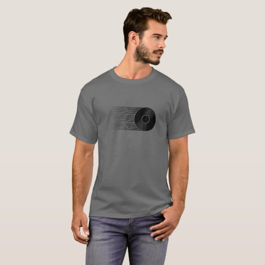 Vinyl Record Player  DJ Music T-shirt (Voorkant volledig)