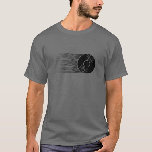 Vinyl Record Player  DJ Music T-shirt (Voorkant)