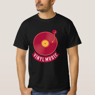 VINYL RECORD PLAYER VINYL RECORD Cadeauretro Music T-shirt