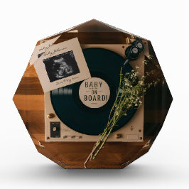  Vinyl Record Player zwangerschapsaankondiging Fotoblokken