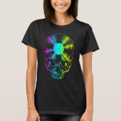 Vinyl Record Pride Rainbow  Gothic Skull L T-shirt (Voorkant)