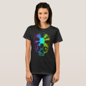 Vinyl Record Pride Rainbow  Gothic Skull L T-shirt (Voorkant volledig)