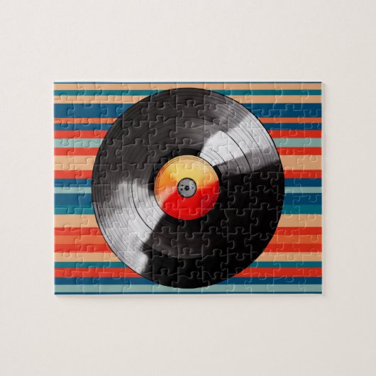 Vinyl Record Puzzel (Horizontaal)