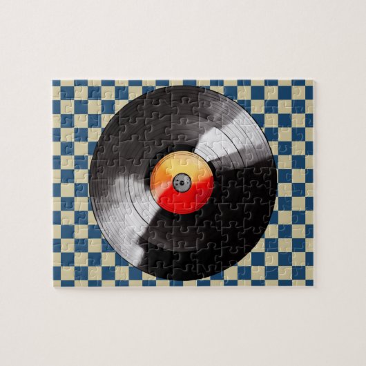 Vinyl Record Puzzel Legpuzzel (Horizontaal)