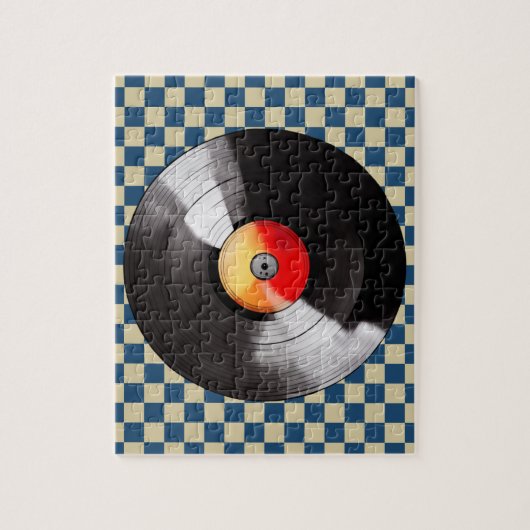 Vinyl Record Puzzel Legpuzzel (Verticaal)