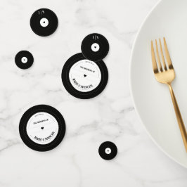 Vinyl Record Retro  Decor Wedding Confetti
