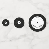 Vinyl Record Retro  Decor Wedding Confetti (Achterkanten)
