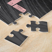 Vinyl Record Retro Disco  Muziekontwerp Legpuzzel (Zijkant)