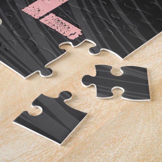 Vinyl Record Retro Disco  Muziekontwerp Legpuzzel (Zijkant)