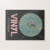 Vinyl Record Retro Disco  Muziekontwerp Legpuzzel (Horizontaal)