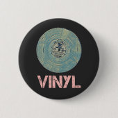 Vinyl Record Retro Disco Muziekontwerp Ronde Button 5,7 Cm (Voorkant)