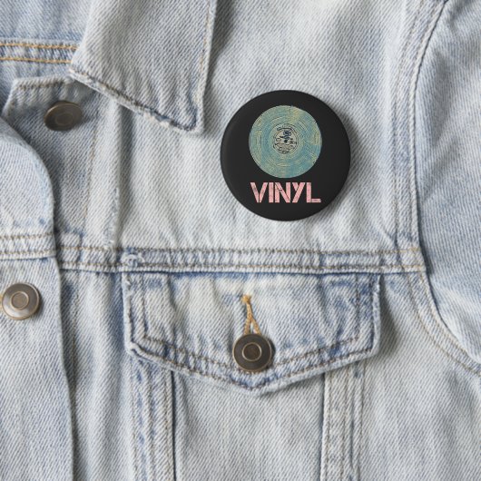 Vinyl Record Retro Disco Muziekontwerp Ronde Button 5,7 Cm (In situ)