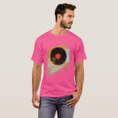 Vinyl Record Retro Vinyl Records Modern Grunge Des T-shirt (Voorkant volledig)
