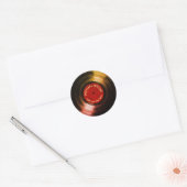 Vinyl Record ROOD Ronde Sticker (Envelop)