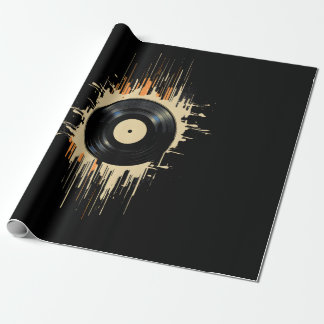 Vinyl Record Splash Cadeaupapier