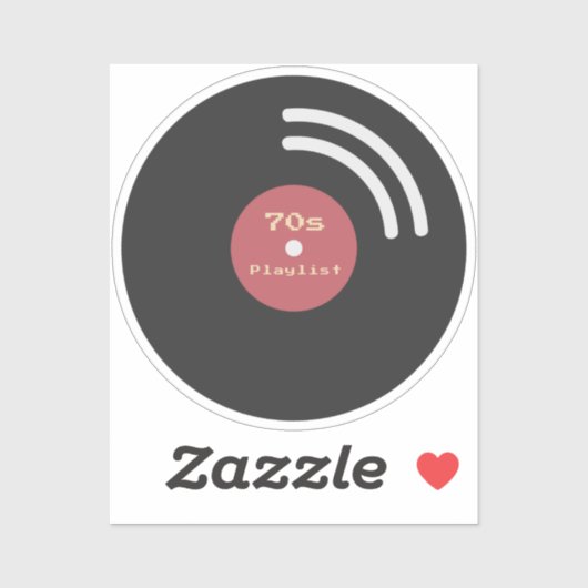 Vinyl Record Sticker (Vel)