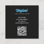 Vinyl Record Store Contactkaartje (Achterkant)