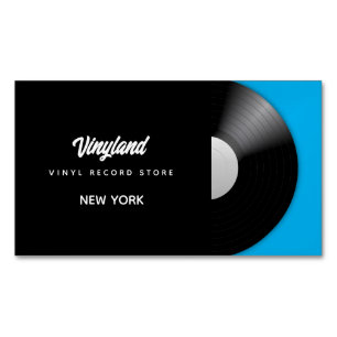 Vinyl Record Store Magnetisch Visitekaartje