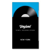 Vinyl Record Store Magnetisch Visitekaartje (Voorkant Verticaal)