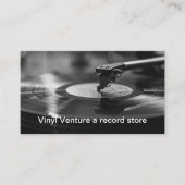 Vinyl Record Store Retro thema Visitekaartjes (Voorkant)