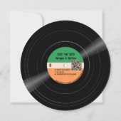 Vinyl Record Strepen Sla de datum op Save The Date (Achterkant)