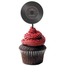  Vinyl Record Verjaardag Party Sticker - Retr