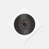 Vinyl Record Verjaardagsfeest Servetten - Retr (Hoek)