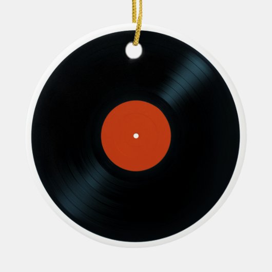VINYL RECORD-versiering Keramisch Ornament (Voorkant)