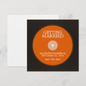 Vinyl Record Wedding Save the Date (Voorkant / Achterkant)