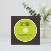 Vinyl Record Wedding Save the Date (Staand voorkant)