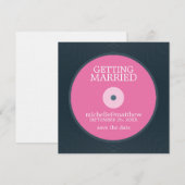 Vinyl Record Wedding Save the Date (Voorkant / Achterkant)